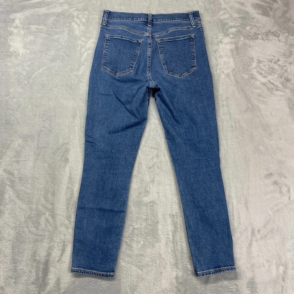 Abercrombie & Fitch Ankle Jeans Womens 28/6 (28x27) Blue Denim High Rise‎ Skinny